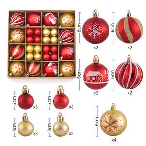Ingrosso 6cm <span class=keywords><strong>decorazioni</strong></span> <span class=keywords><strong>per</strong></span> <span class=keywords><strong>albero</strong></span> <span class=keywords><strong>di</strong></span> <span class=keywords><strong>natale</strong></span> Set <span class=keywords><strong>decorazioni</strong></span> <span class=keywords><strong>natale</strong></span> <span class=keywords><strong>natale</strong></span> rosso verde e oro palle <span class=keywords><strong>di</strong></span> <span class=keywords><strong>natale</strong></span> - Product Image 4