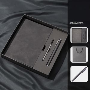 Cadeaux IStapromo, fabricant de haute qualité, ensemble cadeau carnet en cuir A5 et recharge de stylo, logo personnalisé, carnet et stylo d'affaires - Product Image 4