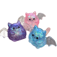 Juguete Blandito de Halloween con Forma de Murciélago, Fantasma y Calabaza, de Subida Lenta, Lindo, Antiestrés y Sensorial