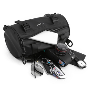 Nuevo Diseño Estilo Coreano Simple Multifuncional Cilíndrico Resistente al Agua Bolso Bandolera Deportivo de Moda para Hombre - Product Image 5