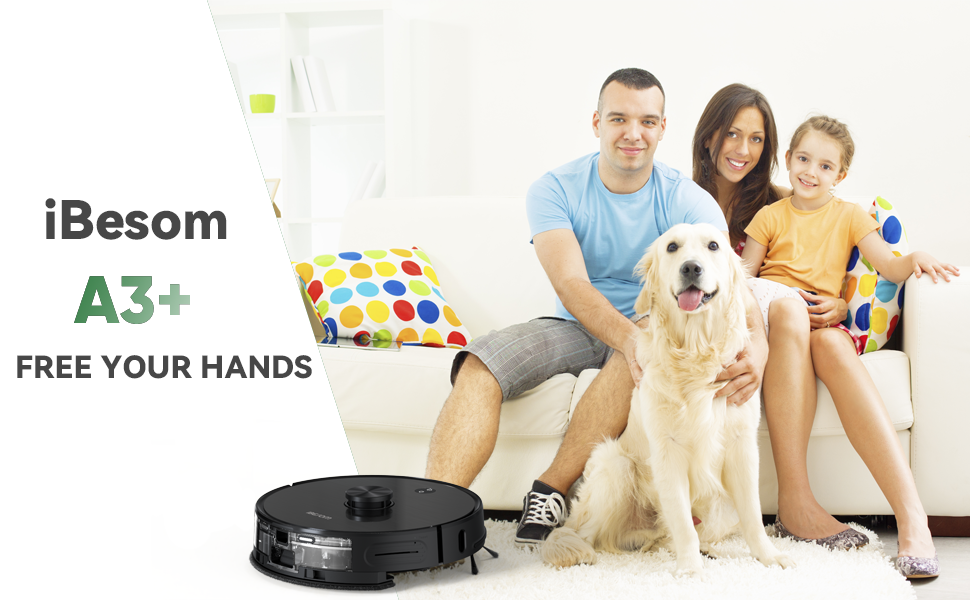 IBESOM A3 PLUS ロボット掃除機 Ibesom A3 Plus Self-Emptying Robotic Vacuum Mop Cleaner