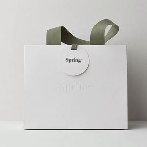 Sacs en papier de luxe personnalisés avec poignée pour vêtements, shopping, mariage et emballage de cadeaux cosmétiques – Sacs de luxe personnalisables - Product Image 3