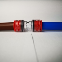 Conector Reductor de Microductos de ABS/Plástico para Entierro Directo, Reductor de Empuje para Fibra Óptica 5/3.5mm para Uso FTTX