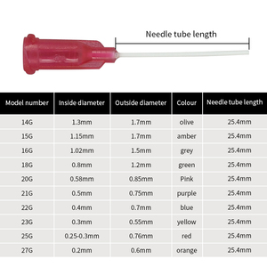 <span class=keywords><strong>Aguja</strong></span> dispensadora de plástico completa de 1 pulgada, accesorios de herramientas de máquina de <span class=keywords><strong>aguja</strong></span> resistente a los arañazos - Product Image 3