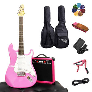 Kits de <span class=keywords><strong>guitarra</strong></span> eléctrica de colores con forma de bricolaje OEM personalizado chino <span class=keywords><strong>guitarra</strong></span> con mini amplificador de 5W y bolsa <span class=keywords><strong>comprar</strong></span> a granel al por mayor en línea - Product Image 5