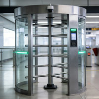 Tourniquet automatique étanche de haute qualité à double/simple passage pleine hauteur pour gymnases et immeubles de bureaux