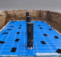 Module de drainage emboîtable en polypropylène vierge (PP) à prix réduit, réservoir d'infiltration des eaux de toiture et de sol résidentielles