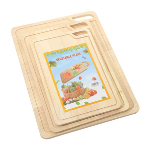 Planche à découper en bois de style japonais, rectangulaire, avec poignée, pour usage en cuisine, 20x30, 24x34, 30x40 cm - Product Image 4