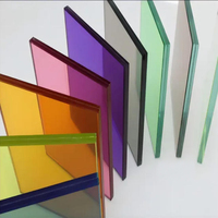 Verre décoratif en céramique laminée colorée, verre imprimé à motifs pour la décoration des bâtiments