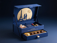 Boîte cadeau personnalisée de luxe pour la Saint-Valentin, bougie pop-up, parfum, chocolat, bonbon, emballage 3D, design personnalisé