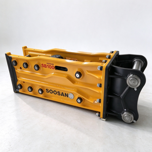 Martillo Hidráulico para Demolición de Concreto SOOSAN SB100, Tipo Abierto, Cincel de 155 mm, Compatible con Excavadoras de 28-35 Toneladas - Product Image 1