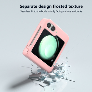 <span class=keywords><strong>Coque</strong></span> PC confortable sensation étui de téléphone portable <span class=keywords><strong>pour</strong></span> Samsung <span class=keywords><strong>Galaxy</strong></span> <span class=keywords><strong>Z</strong></span> <span class=keywords><strong>flip</strong></span> 6 coques de téléphone de couverture arrière givrées - Product Image 6