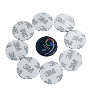SUNLAN özelleştirilebilir Logo baskılı 25mm NFC etiketi Mini su geçirmez epoksi RFID aktif etiket sosyal medya telefon etiketleri için 13.56MHz - Product Image 1