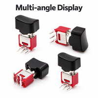 Interrupteur à bascule subminiature pour montage sur panneau, 3A 125VAC 1.5A 250VAC, longue durée de vie mécanique, pour équipement électronique, OEM personnalisé