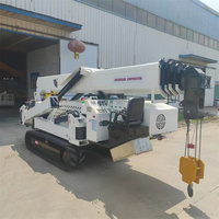 Mini-grue araignée sur chenilles 1t 3t 5t 8t 10t pour projets de drainage souterrain, manutention de tuyaux et levage pour l'entretien des égouts