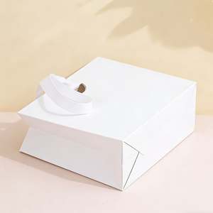 Bolsas de Regalo de Papel Portátiles con Logotipo para Joyería, Bolsas de Compras de Lujo con Cinta para Anillos, Pendientes y Collares - Product Image 2