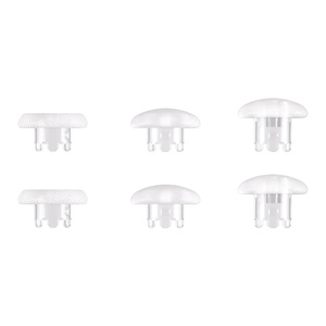 EXtremeRate Custom Clear Replacement Joystick Swappable Thumbsticks for PS5 <b>Edge</b> Controller - Product Image 3