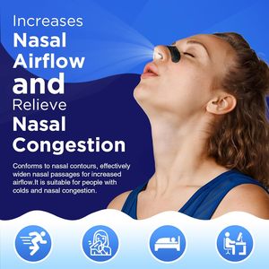 Tiras Nasales para Dormir Mejor y Anti-Ronquidos, Abre Nariz y Facilita la Respiración, Parche Nasal de Alta Adhesión a Prueba de Aceite y Sudor - Product Image 6