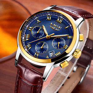 <span class=keywords><strong>Reloj</strong></span> Deportivo de Moda para Hombre <span class=keywords><strong>LIGE</strong></span>, Marca Superior <span class=keywords><strong>2022</strong></span>, <span class=keywords><strong>Reloj</strong></span> de Cuarzo Dorado, <span class=keywords><strong>Reloj</strong></span> de Pulsera de Cuero Impermeable para Hombre, Relogio Masculino - Product Image 4