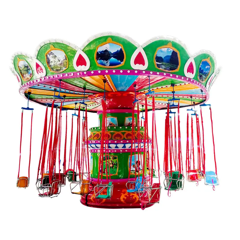 Jogo Para Crianças Mini Flying Chair Swing Set Voando Torre Passeios Voando Cadeira Para Crianças