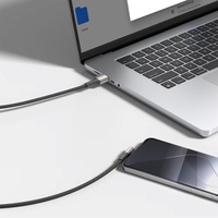Câble USB-C de charge rapide 5A 3A PD, conception coudée à 90 degrés, conducteur en cuivre pur, alliage de zinc, nylon tressé, longueur personnalisée, imprimante