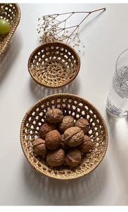 <span class=keywords><strong>Nfs</strong></span> จานผลไม้สไตล์เกาหลีญี่ปุ่น ภาชนะใส่อาหารแบบเป็นมิตรกับสิ่งแวดล้อม ตะกร้าเก็บของหวายสานสำหรับฤดูใบไม้ร่วง ที่แขวนผ้าเช็ดตัว ชา - Product Image 5