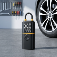 Compresseur d'air sans fil rechargeable en métal, gonfleur de pneus à gonflage rapide, affichage LED, sans huile, certifié CE, 0 bruit, garantie 3 ans