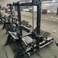 Machine commerciale de poussée de hanche pour fessiers, équipement de musculation robuste pour l'entraînement de la force des fessiers