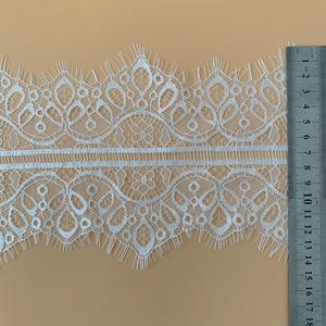 Ventes 14CM cils dentelle Nylon maille garnitures blanc noir bricolage à la main fille jupe Lingerie robe de mariée - Product Image 5