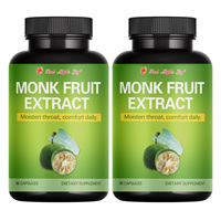 Capsules de Fruit du Moine à Haute Puissance, Sans OGM, Formule Antioxydante Naturelle, Favorise la Santé Respiratoire, Complément Alimentaire à Base de Plantes