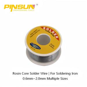 Alambre de <span class=keywords><strong>Soldadura</strong></span> Activado con Resina PinSun 63Sn37Pb de Alta Pureza, Sin Limpieza, 0.8mm de Diámetro con 2.2%-3.0% de Contenido de Fundente, Soporte OEM - Product Image 1