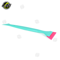 CLEZE Raclette double face à long manche pour décapage de film de fenêtre de voiture, nettoyage de vitres, en plastique