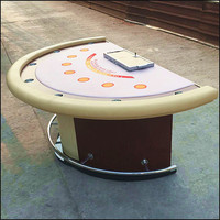 Table de Poker de Style Black Jack, Table de Poker de haute qualité, Casino, jeu Blackjack, boîte en Carton + boîte en bois SZ 2.2x1.2m