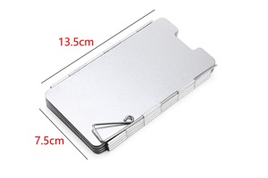Pare-brise pliable pour réchaud à <span class=keywords><strong>gaz</strong></span>, 9 plaques, extérieur, <span class=keywords><strong>camping</strong></span>, cuisson, écran coupe-vent, alliage d'aluminium, pare-vent - Product Image 2