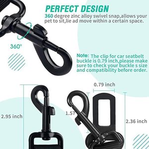 Cheaper & High Quality Nylon Adjustable Retractable Safety <b>Dog</b> Seat Belt Elastic <b>Dog</b> Car Harness Leash - Product Image 4