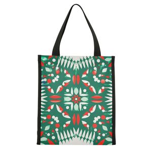Bolsa de Almuerzo Reutilizable de PLA Tejido, Bolsa de Mano Plegable con Cierre, Bolsa de Compras con Diseño de Dibujos Animados - Product Image 1