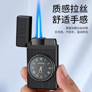 Encendedor de Cuarzo Dial Lighter 612, Encendedor de Reloj Rectangular de Metal Resistente al Viento, Regalo Empresarial - Product Image 4