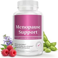 Capsules alimentaires de soutien à la ménopause pour femmes, formule trèfle rouge et Dong Quai, complément naturel à base de plantes pour le bien-être corporel