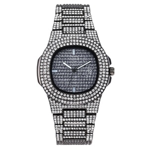 Orologio da <span class=keywords><strong>donna</strong></span> con quadrante in acciaio con quadrante grande da <span class=keywords><strong>donna</strong></span> con quadrante in diamanti e diamanti - Product Image 5