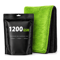 Serviette de nettoyage automobile en microfibre torsadée personnalisable, super absorbante, pour importateurs