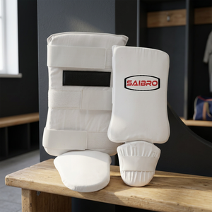 Prix bas Saibro/OEM SSG # Protège-tibias et protège-pieds professionnels en EVA et coton 340 pour MMA, Muay Thai, Karaté, Boxe – Durables et personnalisables - Product Image 3