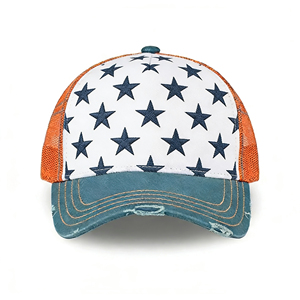 หมวกเบสบอลสไตล์วินเทจสปอร์ตสตรีท 5 ชิ้น ผ้าแคนวาสผสมตาข่ายด้านหลัง น้ำหนักเบา ปรับได้ด้วยหัวเข็มขัดโลหะ เหมาะสำหรับทุกเพศ - Product Image 1