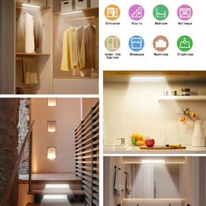 Luz con Sensor de Movimiento para Debajo del Gabinete, 2 Colores, Recargable, Funciona con Batería, para Armario, Pasillo, Cocina - Product Image 6