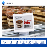 Etiqueta Electrónica de Precio LEEKA ESL, Etiqueta Digital para Estantes con Ahorro de Energía, Compatible con Personalización, Amplio Ángulo de Visión, Tinta Electrónica