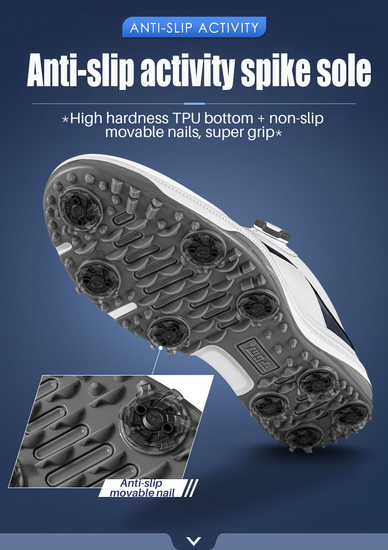 Image showcasing PGM XZ169 Auto Lacing Waterproof Microfiber Anti-slip Golf Shoes-企业官网