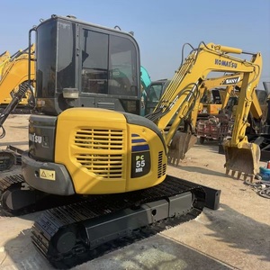 Excavatrice Komatsu PC55 PC40 d'occasion de haute qualité, mini-excavatrice de 5 tonnes, bon état, excavatrice sur chenilles d'occasion, prix avantageux - Product Image 4