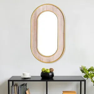 Miroir mural en métal de classe facile d'entretien pour la maison et le bureau de fournisseur indien à un prix abordable - Product Image 4