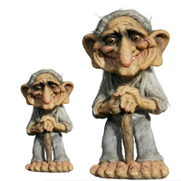 Op maat gemaakte Scandinavische reis-souvenir hars 3D figuur Viking standbeeld klein groot Noorse troll pop voor huis & winkel