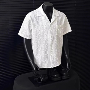 Polo a maniche corte da uomo vintage estivo 2025 vestibilità ampia - Product Image 6