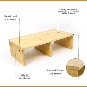 GL phòng tắm phòng ngủ tre có thể điều chỉnh ngồi xổm đi tiểu nhà vệ sinh Phân đặt - Product Image 6
